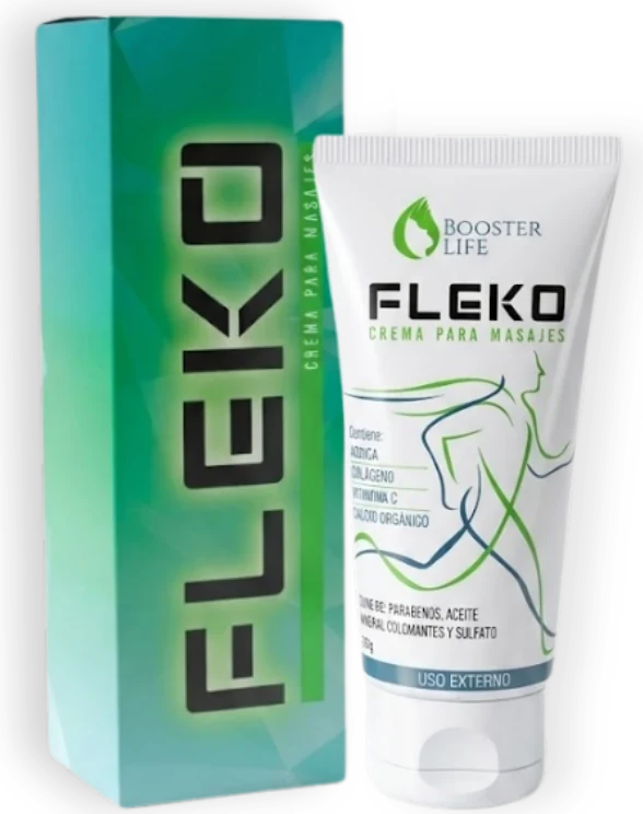 Fleko crema para masajes, tubo de 80 g